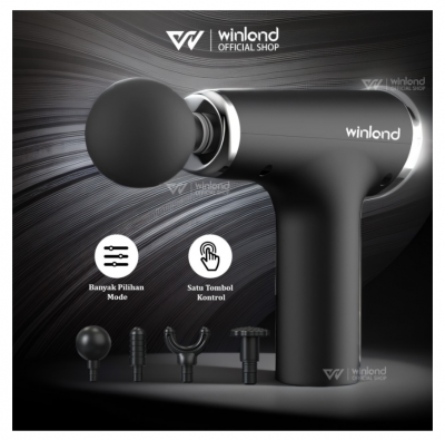 Winland Massage gun (32 level mode)/ Alat pijat Alat Pijat Elektrik - Hitam, massage