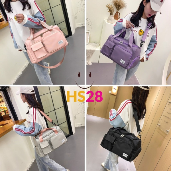 Tas Travel / Tas Gym / Tas Olahraga Wanita Dengan Tempat Penyimpanan Sepatu