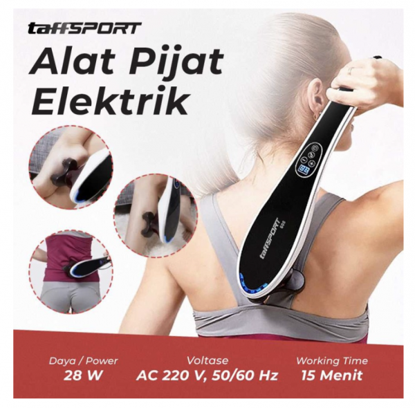 TaffSPORT Alat Pijat Elektrik Pundak Punggung Shiatsu Infrared 608
