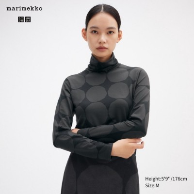 Uniqlo HEATTECH T-Shirt Kerah Tinggi Lengan Panjang