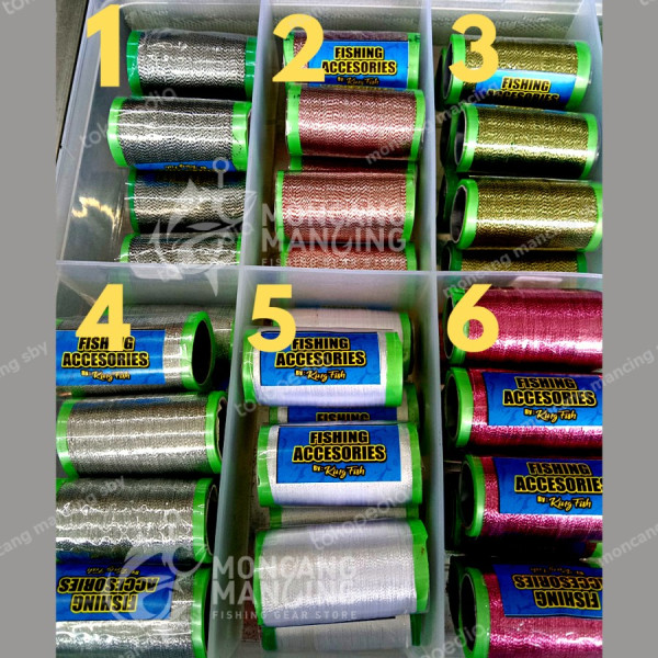 BENANG LILIT WRAPPING METALIK CUSTOM JORAN/ASSIST HOOK 150 METER