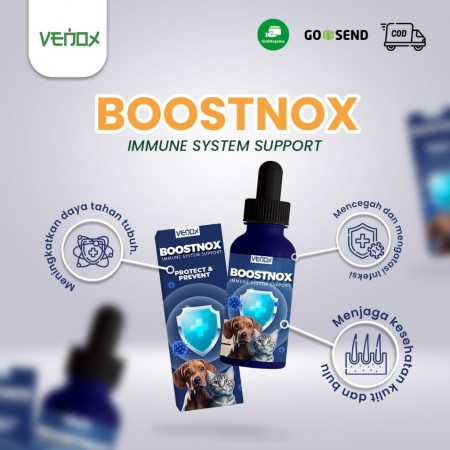 BOOSTNOX BOOSTER - Vitamin Kucing Anjing Anti Virus Meningkatkan Stamina Imun Agar Tidak Mudah Sakit