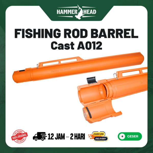 Hammerhead Tas Tabung Joran Fishing Rod Barrel Hard Case - A012 160 Oren