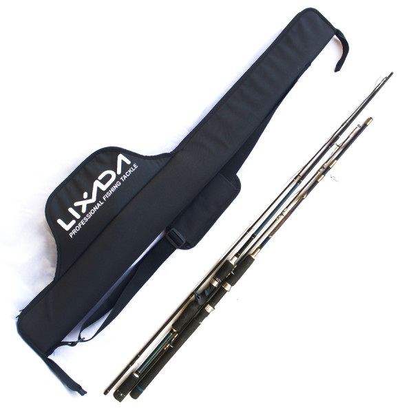 Tas Pancing Joran Casting Selempang Hardcase Panjang 120/100/80 cm - Hitam, 80 cm