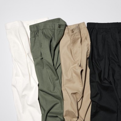 Uniqlo Celana Tapered Katun Linen