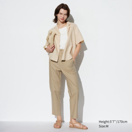 Uniqlo Celana Tapered Katun Linen