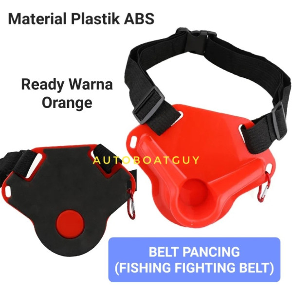 Sabuk Pinggang Joran Gimbal Mancing ( Fishing Fighting Belt ) - Orange