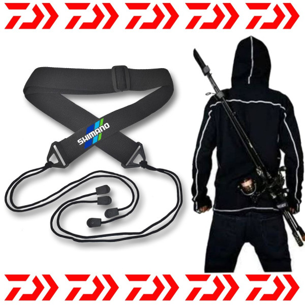 Rod Belt Strap Gantungan Tali Pengikat Joran Punggung - Shimano
