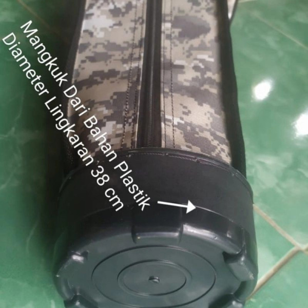 tas joran pancing 130 cm double hard case ( mangkuk )