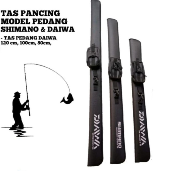 Tas Joran DAIWA Hard Case Pedang 80cm - 100cm - 120cm - 60 cm