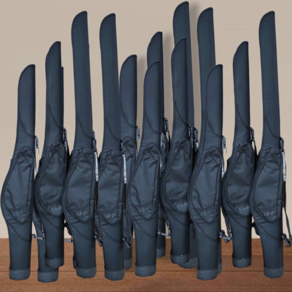 tas joran pancing hard case 100 cm polos hitam ( mangkuk ) - Hitam, 80 cm