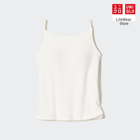 Uniqlo AIRism Katun Kamisol Bra Kerah Lebar