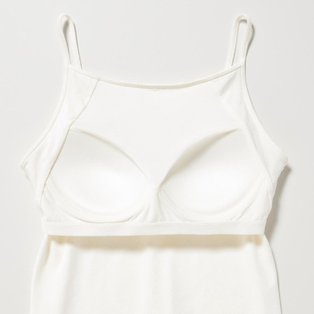 Uniqlo AIRism Katun Kamisol Bra Kerah Lebar