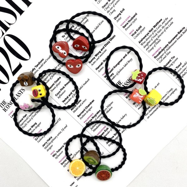 W! Accessories Ikat Rambut Anak Akrilik (3pcs) 59016500 - Love