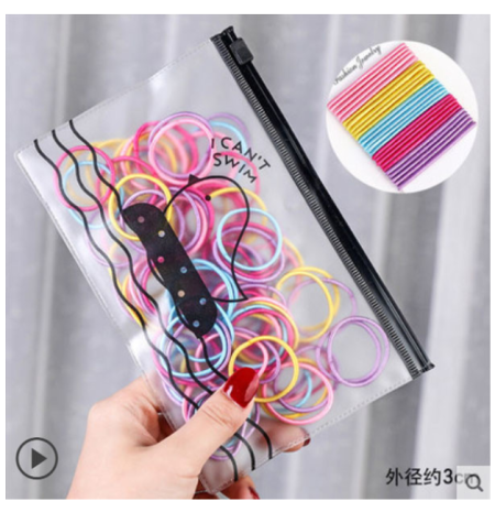 IKAT RAMBUT ANAK KECIL 100 PC KUNCIRAN AKSESORIS RAMBUT MURAH KOREA - MIX WARNA BIASA