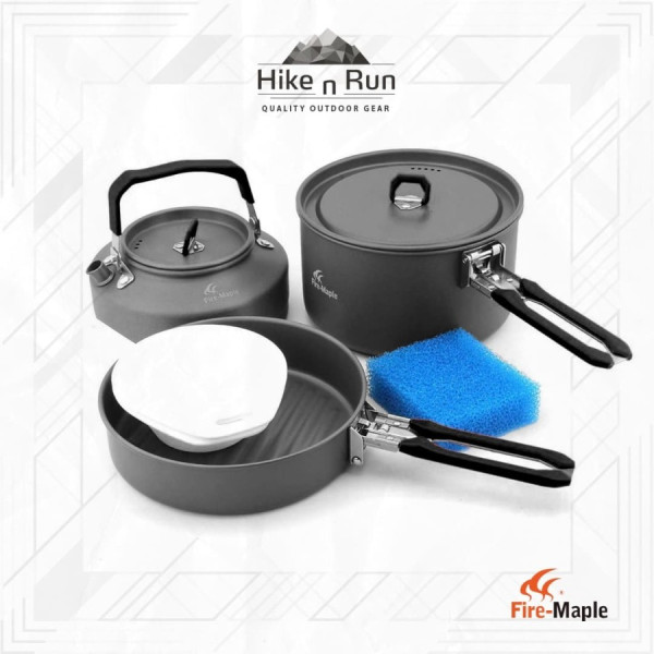 Fire Maple Feast-2 Camping Cookware Pot Sets - Orange