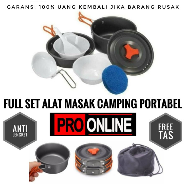 Paket Alat Masak Kemping Gunung. Cooking set + Kompor camping/outdor