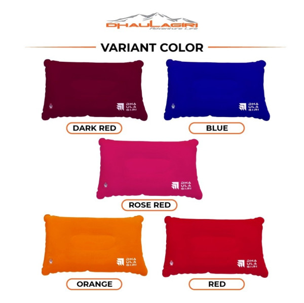 Bantal Tiup Travell Pillow Dhaulagiri Bantal Camping - Merah