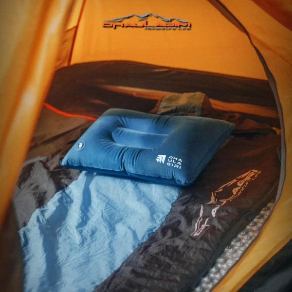 Bantal Tiup Travell Pillow Dhaulagiri Bantal Camping - Merah