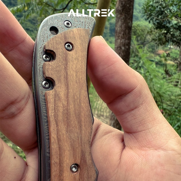 ALLTREK Pisau Lipat Camping TRIBAL A Survival Folding Knife