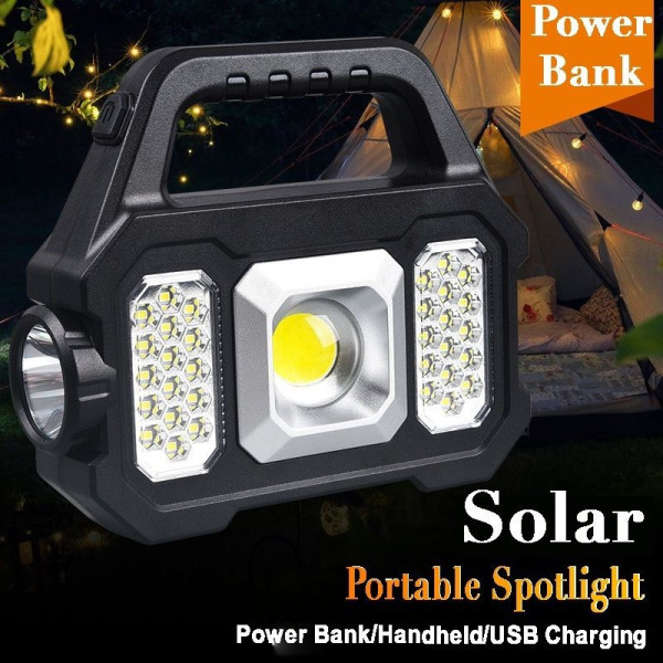 Lampu Camping Led Solar Emergency Worklight / Lampu Kerja COB Outdoor