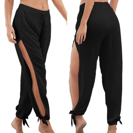 TG001 High Slit Hippie Harem Pants Sport Leggings Women Gym Clothing