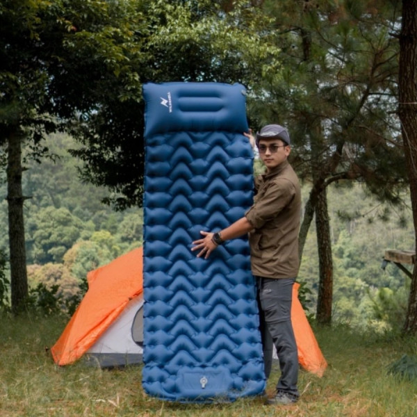 Matras Angin Kasur Tiup Tidur Camping Sleeping Pad Portable Travel Big