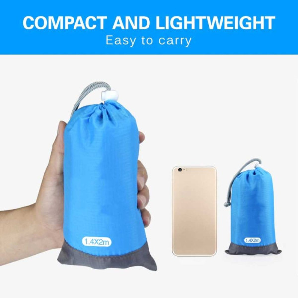 Matras Karpet Lipat Travel Outdoor Camping / Tikar Traveling Pantai - Biru