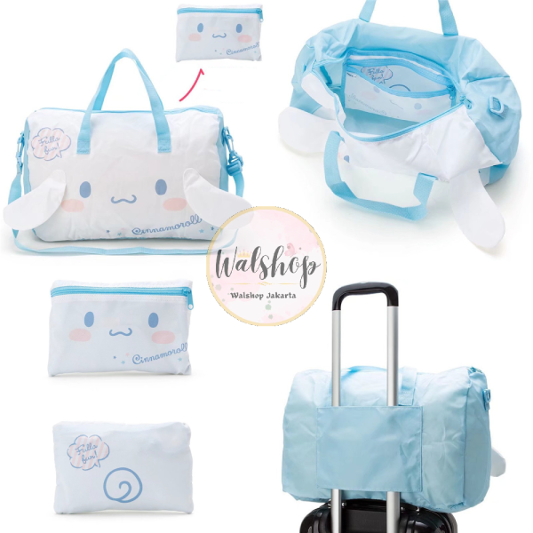 Walshop - Tas Travel Bag Premium Sanrio Melody Cinnamoroll Pompompurin - TPS006