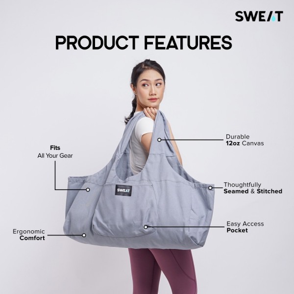 SWEAT YOGA TOTE PRO | YOGA MAT BAG UKURAN BESAR