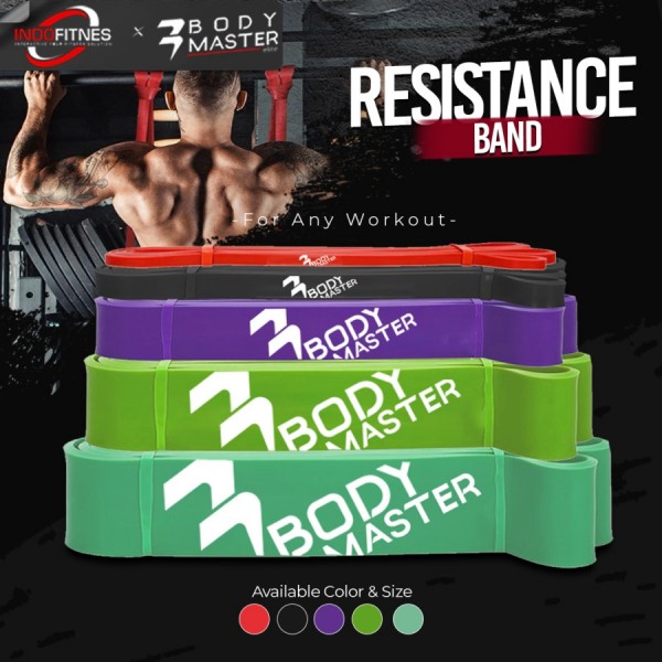 BODYMASTER Long Latex Resistance Band I334 Karet Gym Fitness Pull Up
