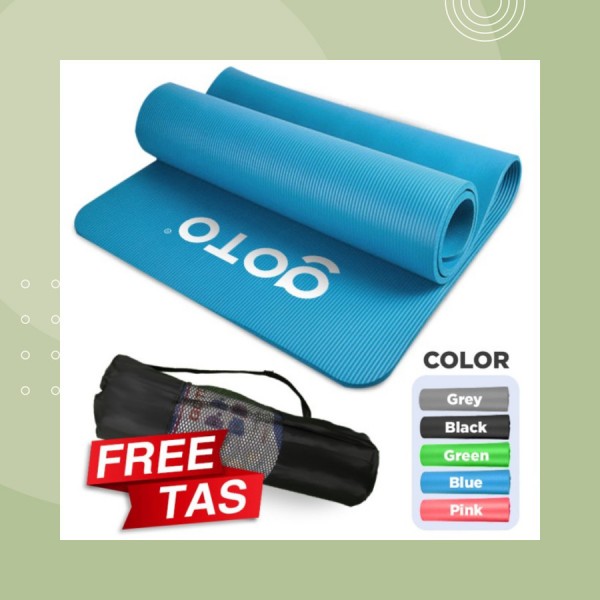 Goto NBR Yoga Mat 10mm Matras Alas Anti Slip Tebal