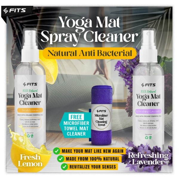 SFIDN FITS Yoga Mat Spray Cleaner Natural Anti Bacterial | Matras Yoga