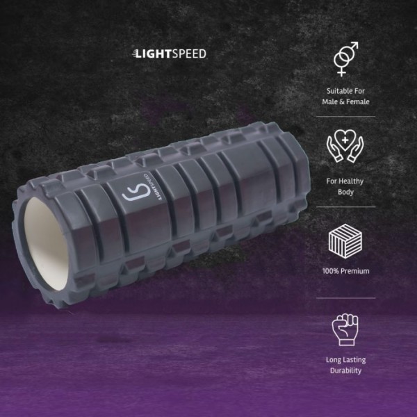 LIGHTSPEED YOGA FOAM ROLLER / PILATES FOAM ROLLER - 30cmx10cm