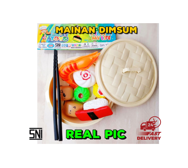 Mainan Dimsum Sushi Bakpao Siomai - Set