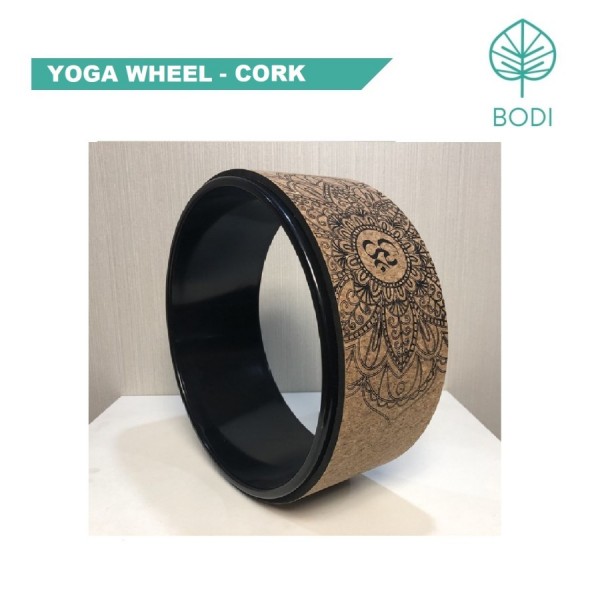 Premium Yoga Wheel / Roda Yoga| Cork Wheel - Mandala