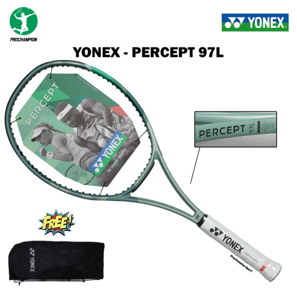 New Raket Tenis Yonex PERCEPT 97 L 290gr Olive Green - Made In Jepang