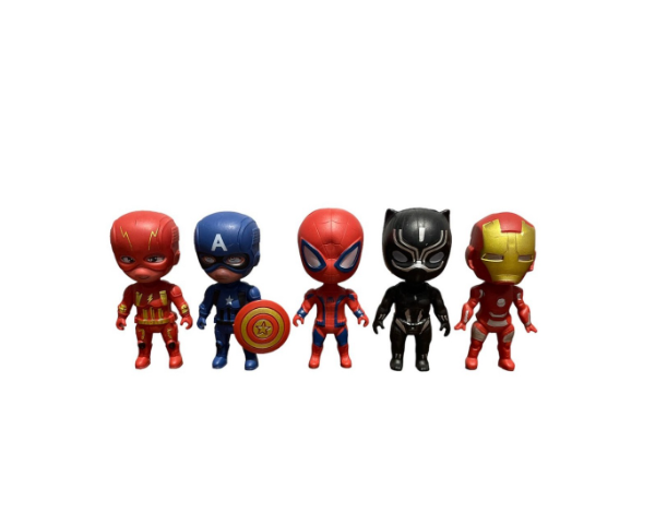Mainan Anak AVENGERS MINI ISI 5PCS Robot Super Hero Figure Set