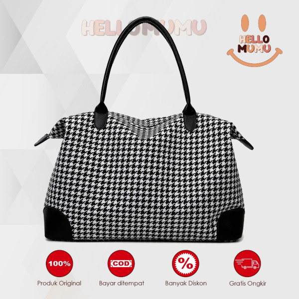 Hellomumu Houndstooth Bag Travel HM1072