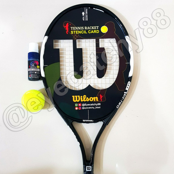 Cetakan Raket / Logo Raket / Stencil Card Tenis - Art Karton - TECHNIFIBRE