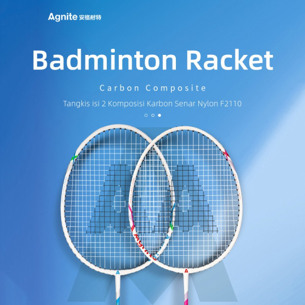 Agnite Badminton Racket / Raket Bulu Tangkis Berkualitas Isi 2 F2110