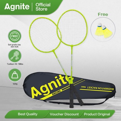 Agnite Raket Bulutangkis/Iron-Detached Badminton Racket Isi 2 ER301