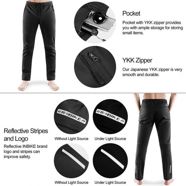 Inbike Winter Casual Thermal Pants Sport Men Mountain Bike Clothing W