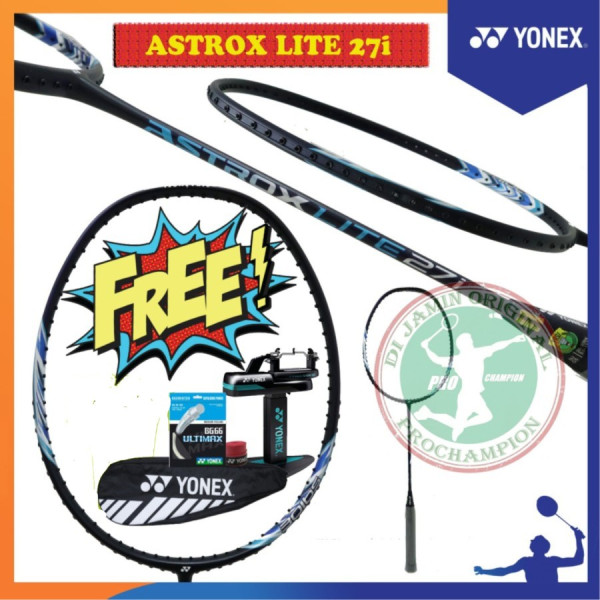 YONEX ASTROX LITE 21I 27I RAKET BADMINTON ORI (Paket BG 66 Ultimax) - 27i BG66ULTIMAX