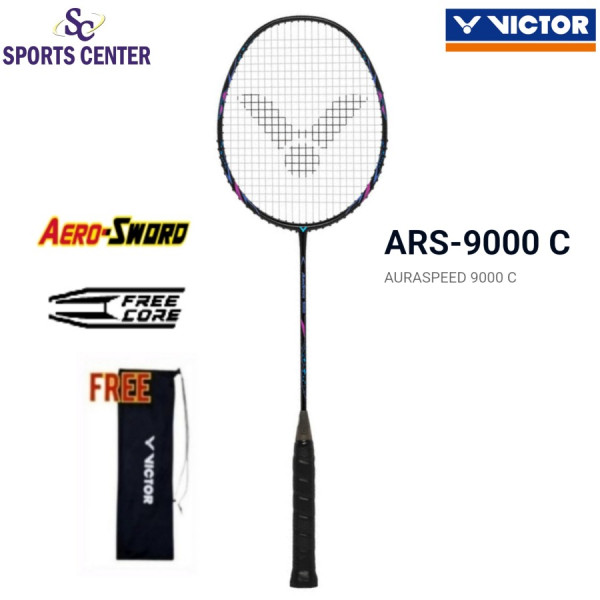 New Raket Badminton Victor Auraspeed 9000 / ARS 9000 / ARS9000 - C
