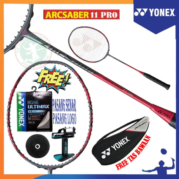 YONEX ARCSABER 11 PRO / ARC SABER 11 PRO / RAKET BADMINTON ORIGINAL - PKT 3 BRILLIANT, 3U