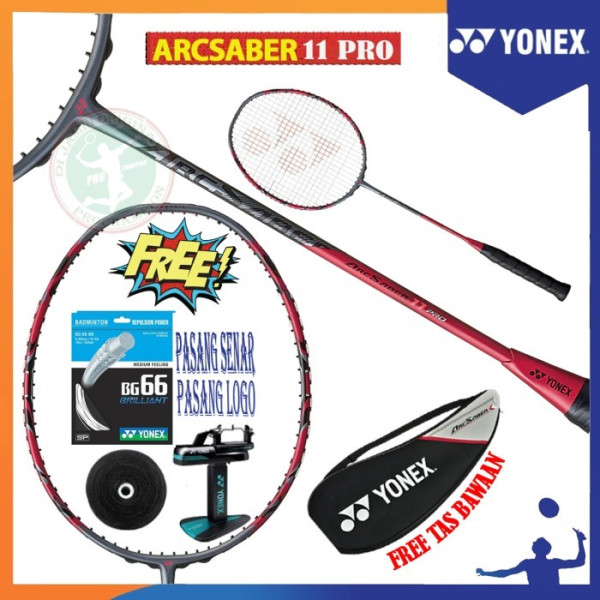 YONEX ARCSABER 11 PRO / ARC SABER 11 PRO / RAKET BADMINTON ORIGINAL - PKT 3 BRILLIANT, 3U