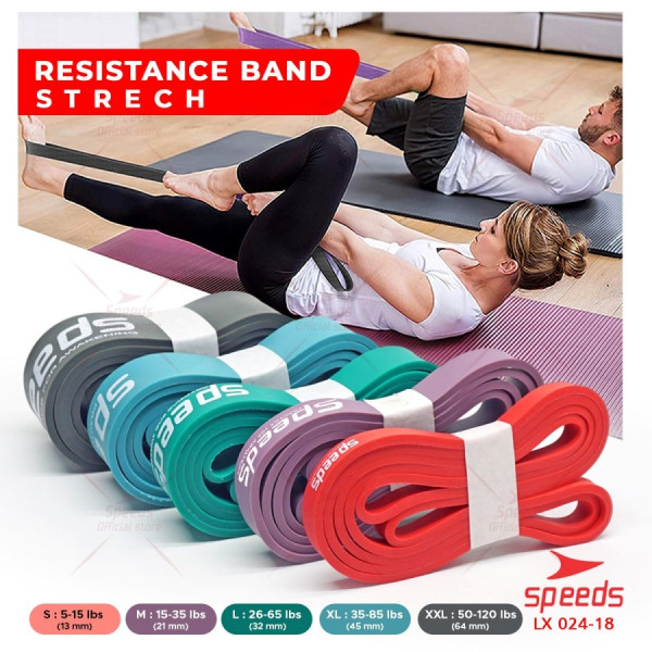 SPEEDS Tali Karet Fitness Loop Bands Resistance Bands Yoga Gym 024-18 - 024-20 Set