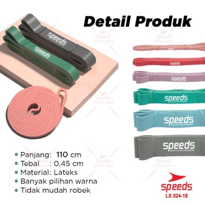 SPEEDS Tali Karet Fitness Loop Bands Resistance Bands Yoga Gym 024-18 - 024-20 Set