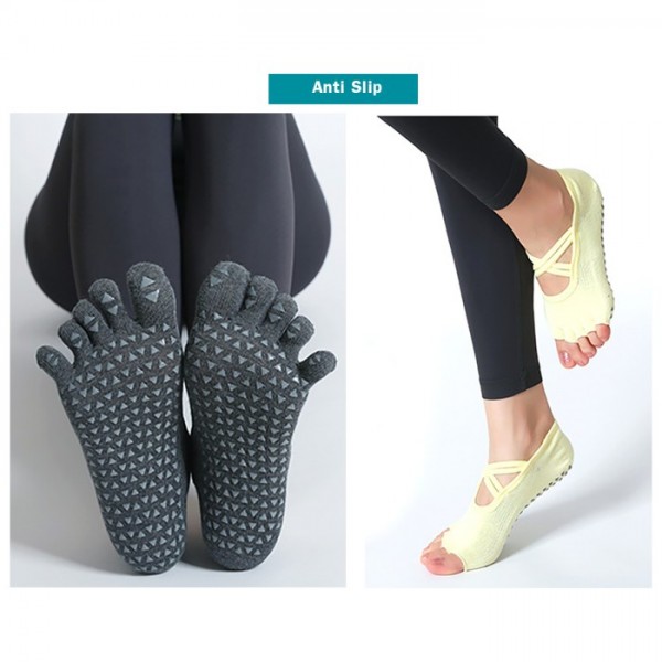 Elfs Active Woman Yoga Socks | Kaos Kaki Yoga Wanita Pilates Anti Slip